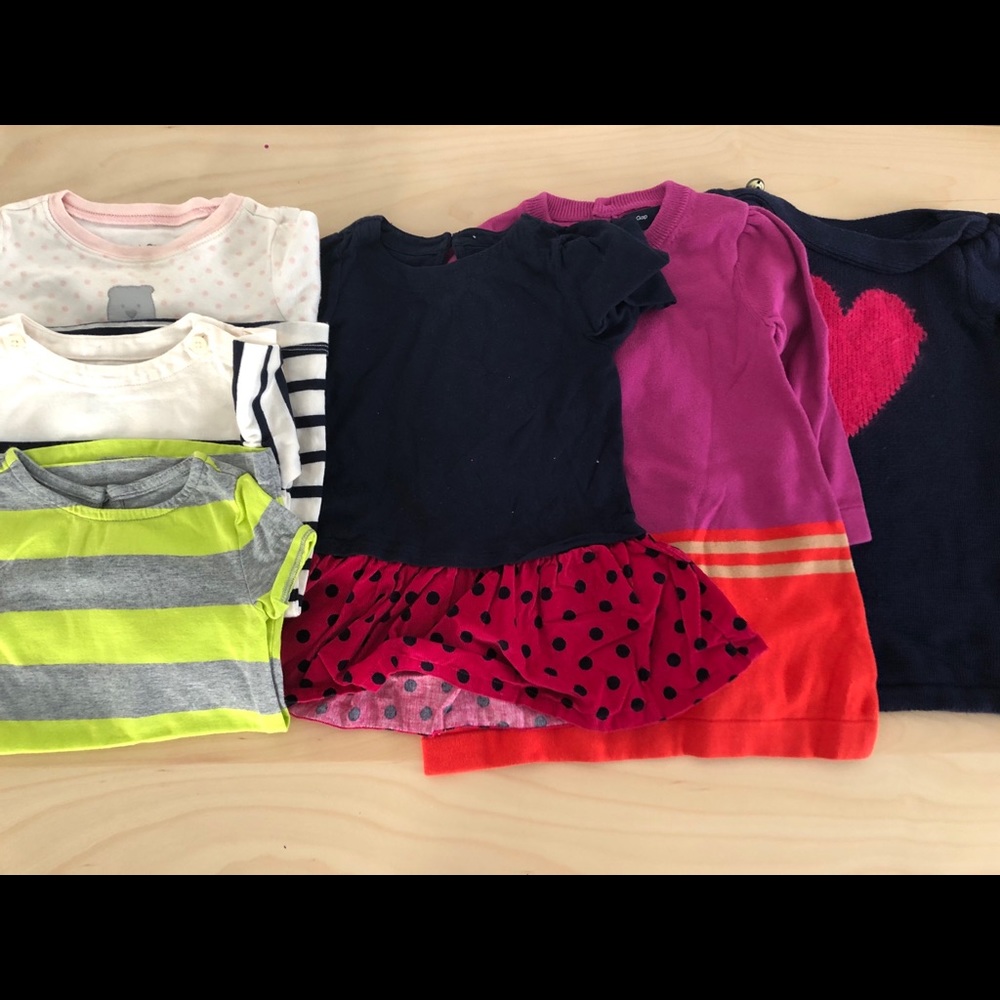 Lot of 6 Baby Gap tops